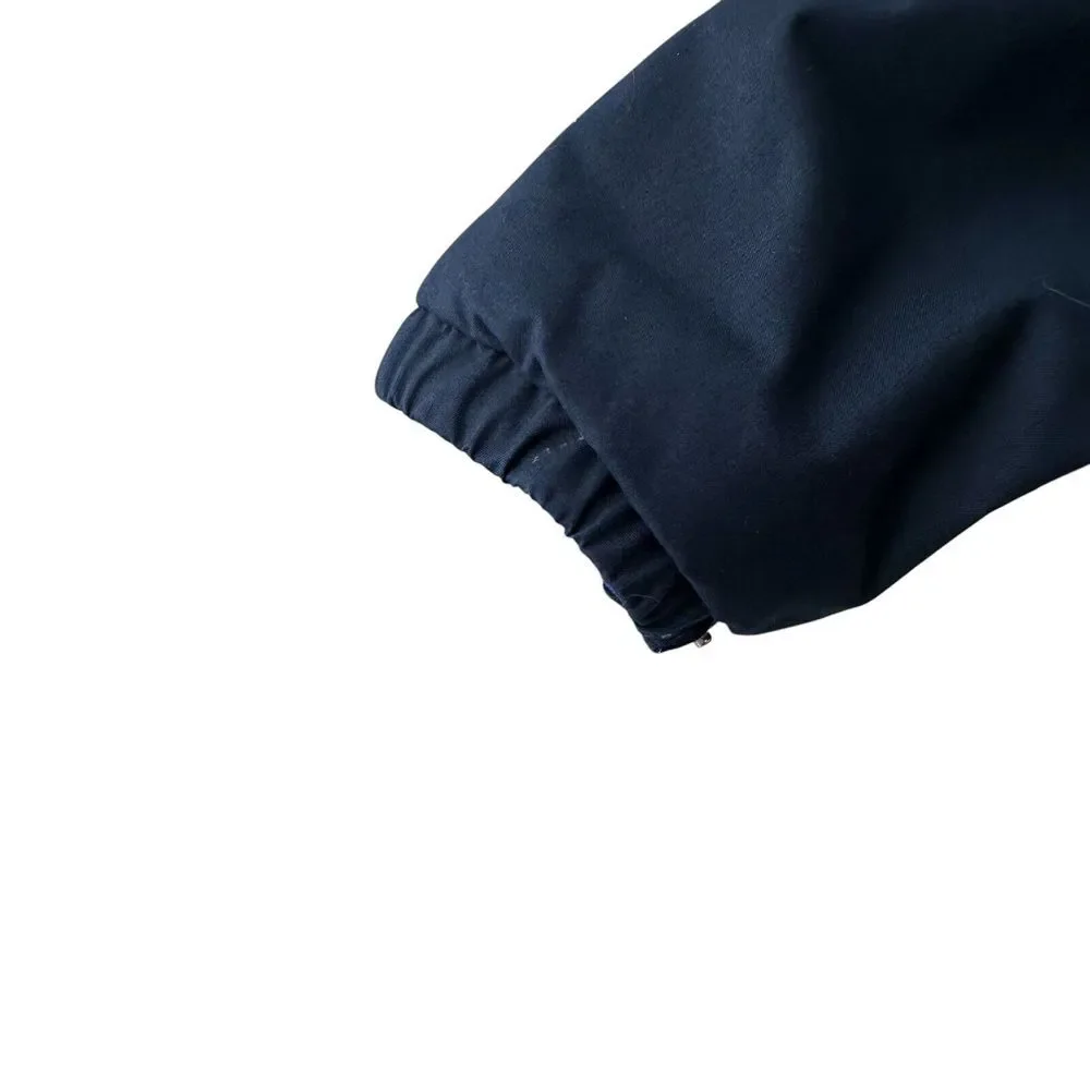 Jojo Maman Bebe Size 2 3‎ Fleece Lined Blue Jacket Striped Reversible Waterproof